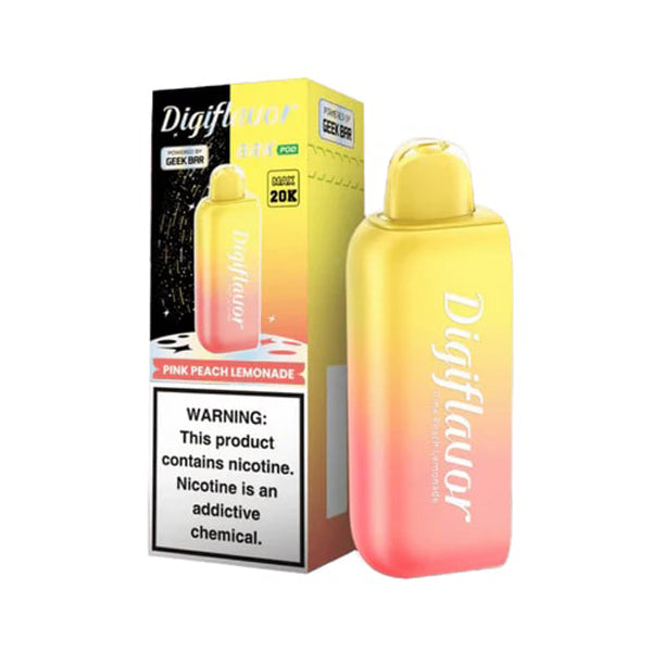 Geek Bar Digi Flavor BRK Pods (Pods Only) pink peach lemonade with packaging