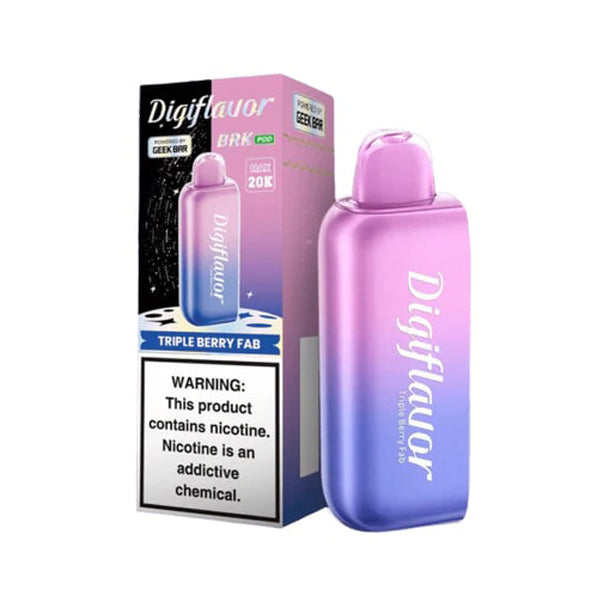 Geek Bar Digi Flavor BRK Pods (Pods Only) triple berry fab with packaging