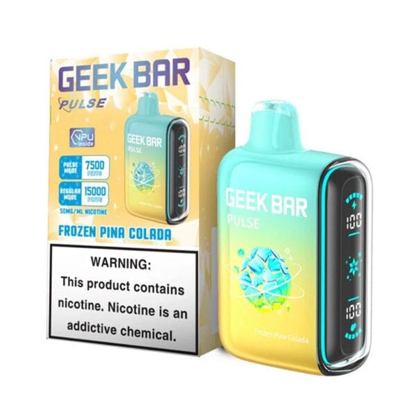 Geek Bar Pulse Disposable frozen pina colada with packaging