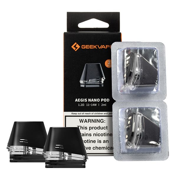 Geekvape Aegis Nano Replacement Pods (2-Pack) - 1.2ohm with packaging