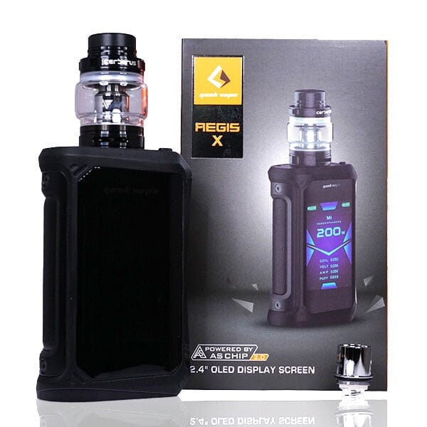 GeekVape Aegis X 200W Kit Stealth Black with packaging