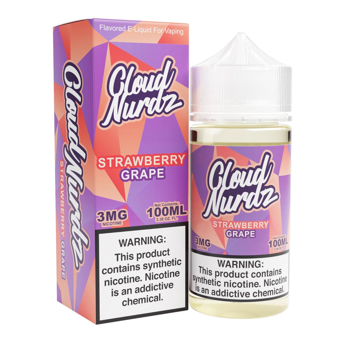 Grape Strawberry by Cloud Nurdz TFN E-Liquid with Packaging