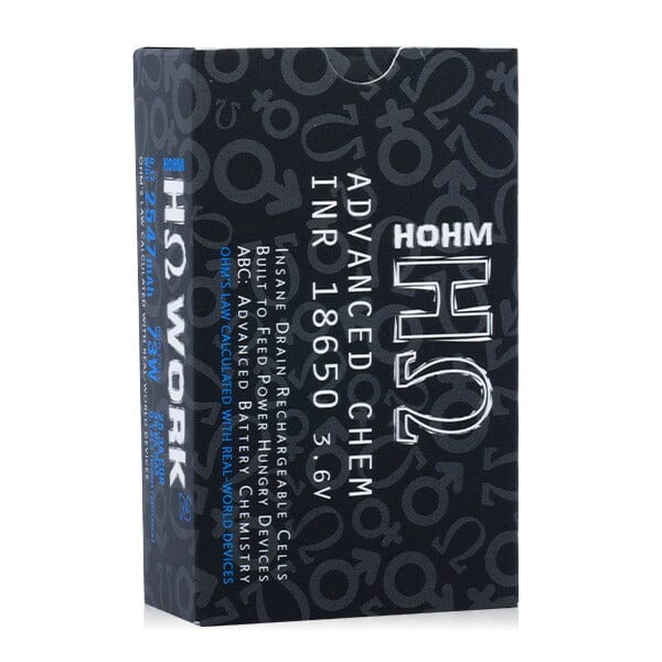 Hohm Tech Hohm Work 18650 Battery | 2547mAh | 25.3A | 2-Pack packaging only