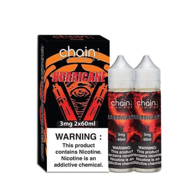 Hurricane by Chain Vapez 120mL with Packaging
