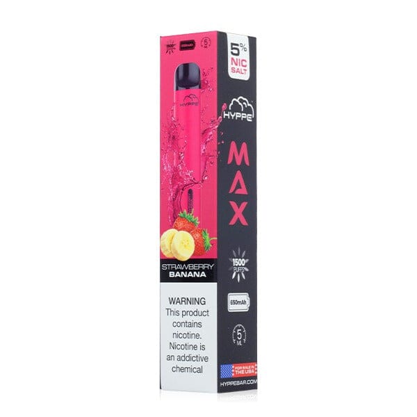 HYPPE MAX Disposable Device - 1500 Puffs strawberry banana packaging