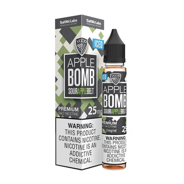 Iced Apple Bomb by VGOD SaltNic 30ml with packaging