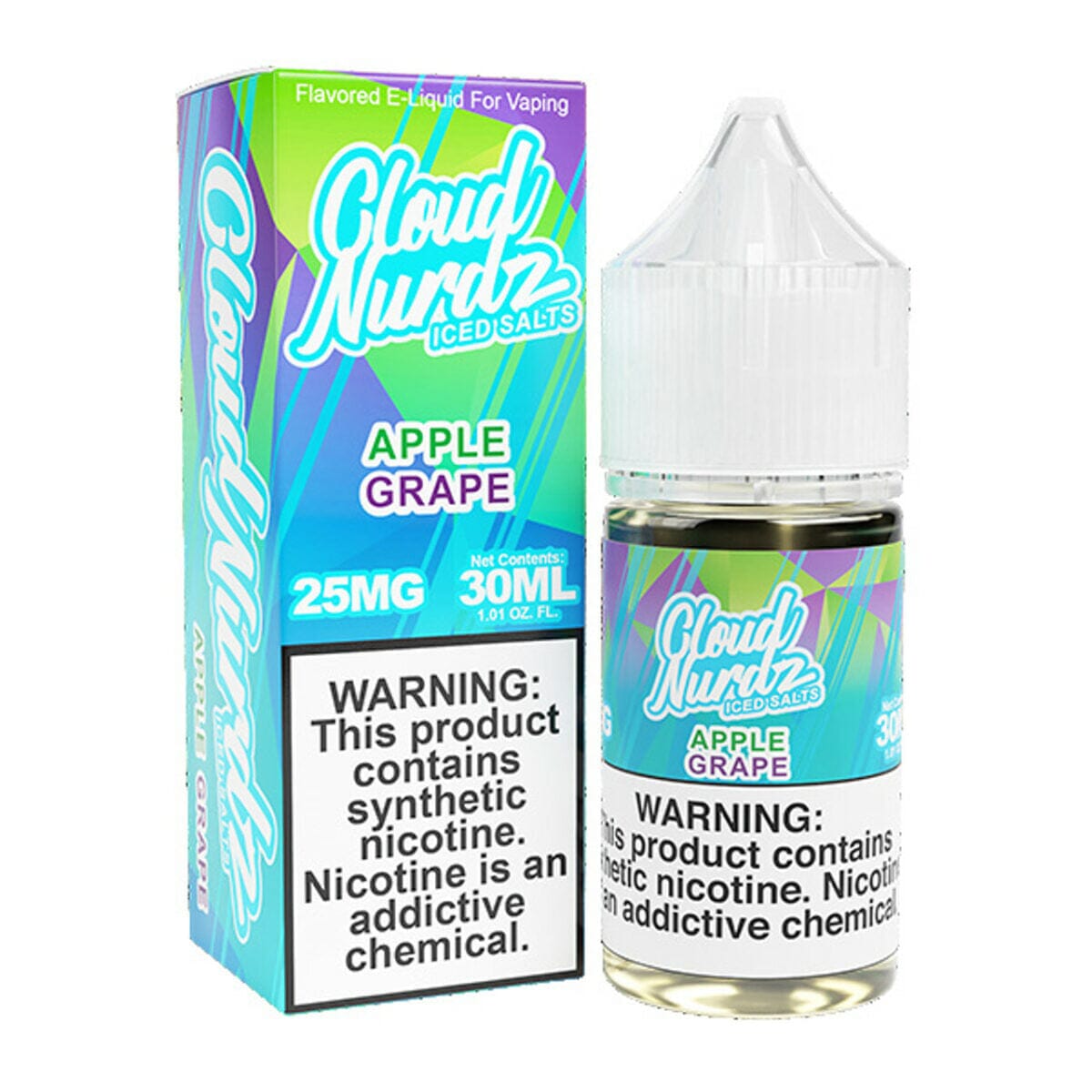 Iced Grape Apple by Cloud Nurdz TFN Salts E-Liquid 30ml with packaging