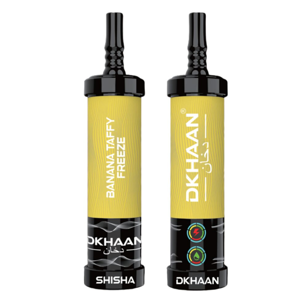 Dkhaan Shisha 60K Disposable - Banana Taffy Freeze