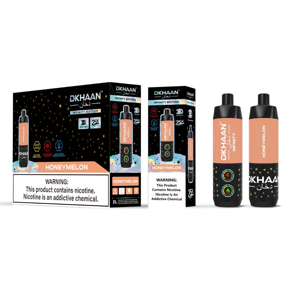 Dkhaan Infinity 25K Disposable Honeymelon with packaging