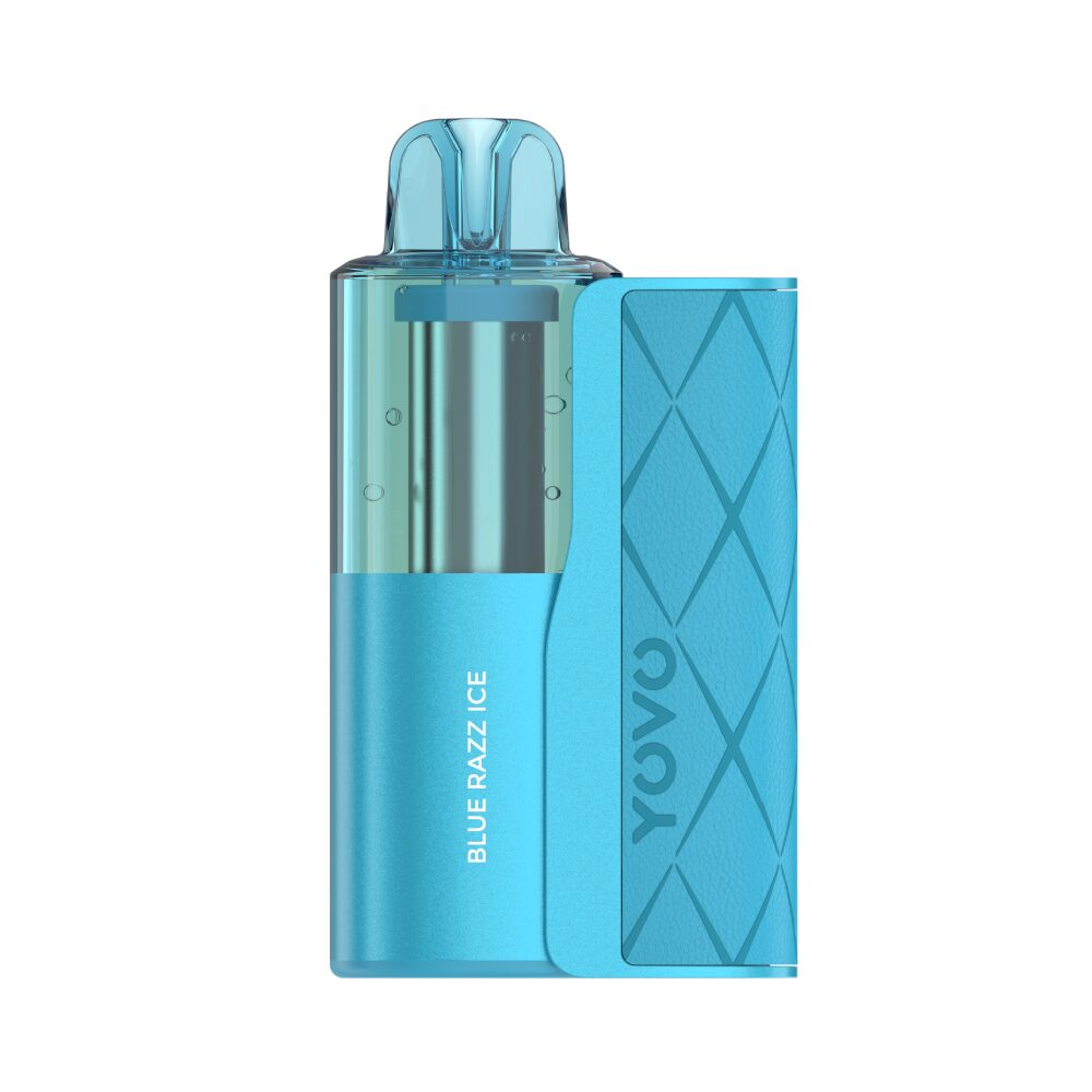 Yovo JB50000 Kit 50K Disposable, 15mL (Dispo + Power Dock) Blue Razz Ice