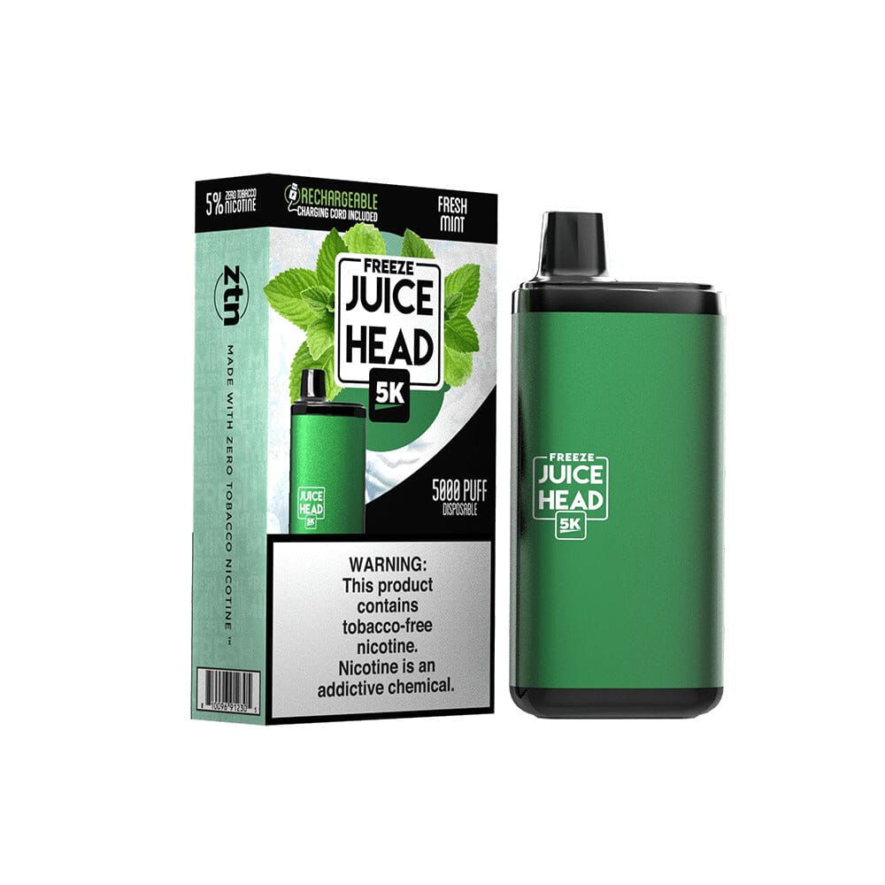 Juice Head 5K Disposable 14mL 50mg fresh mint freeze with packaging