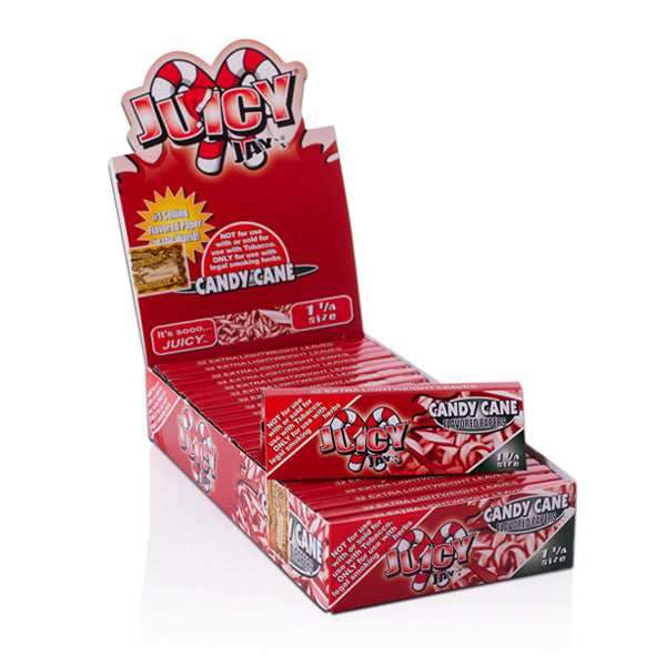 Juicy Jay’s (DSPLY 24pc)(Wraps)(32-Pack) Rolling Papers candy cane