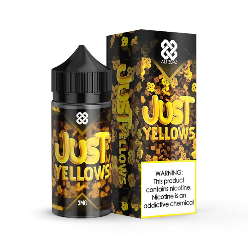 Just Yellows by Alt Zero 100mL with packaging