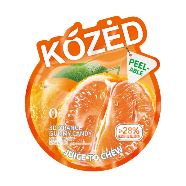 Kozed Peelable Gummy Candy orange