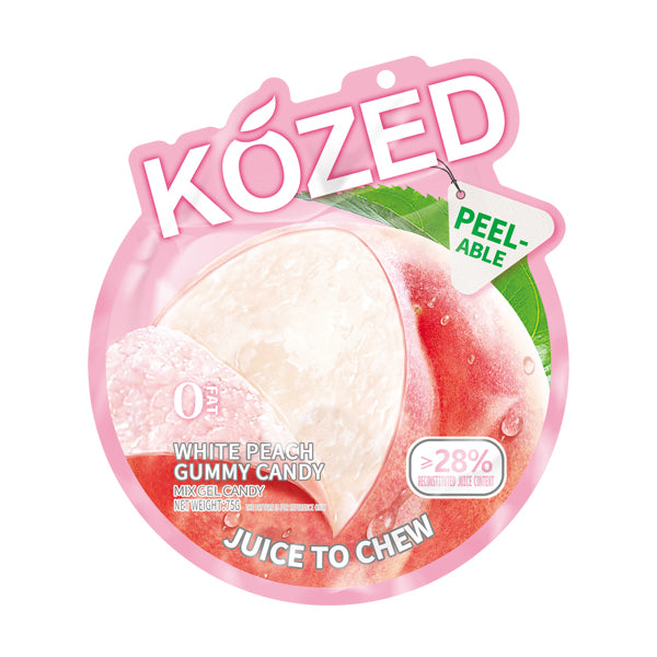 Kozed Peelable Gummy Candy white peach