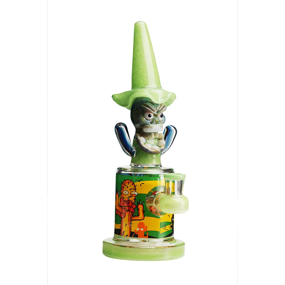 Lookah 10.6″ Cool Hooded Cactus Water Pipe (WPC1211) Green