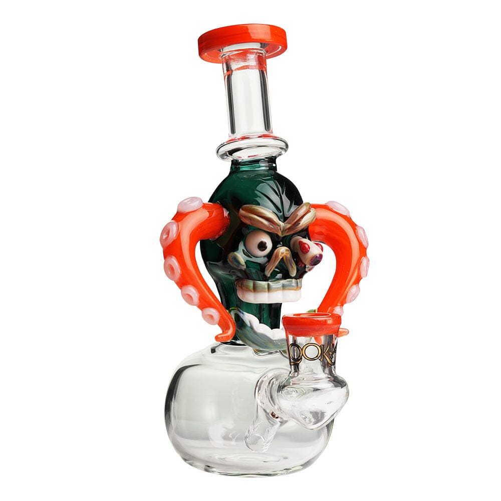 Lookah 8” Mini Cool Excitement Skull Dab Rig (WPC1214) Orange