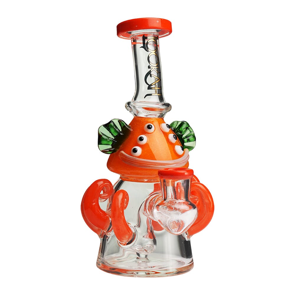Lookah 8” Mini Cute Six Eyes Clown Octopus Dab Rig (WPC1213) Orange