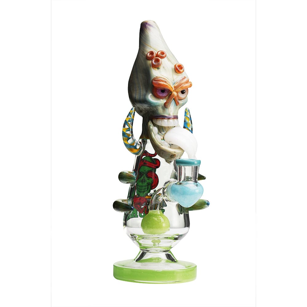 Lookah 11″ Cool Dry Bones Skull Water Pipe (WPC1212) Green