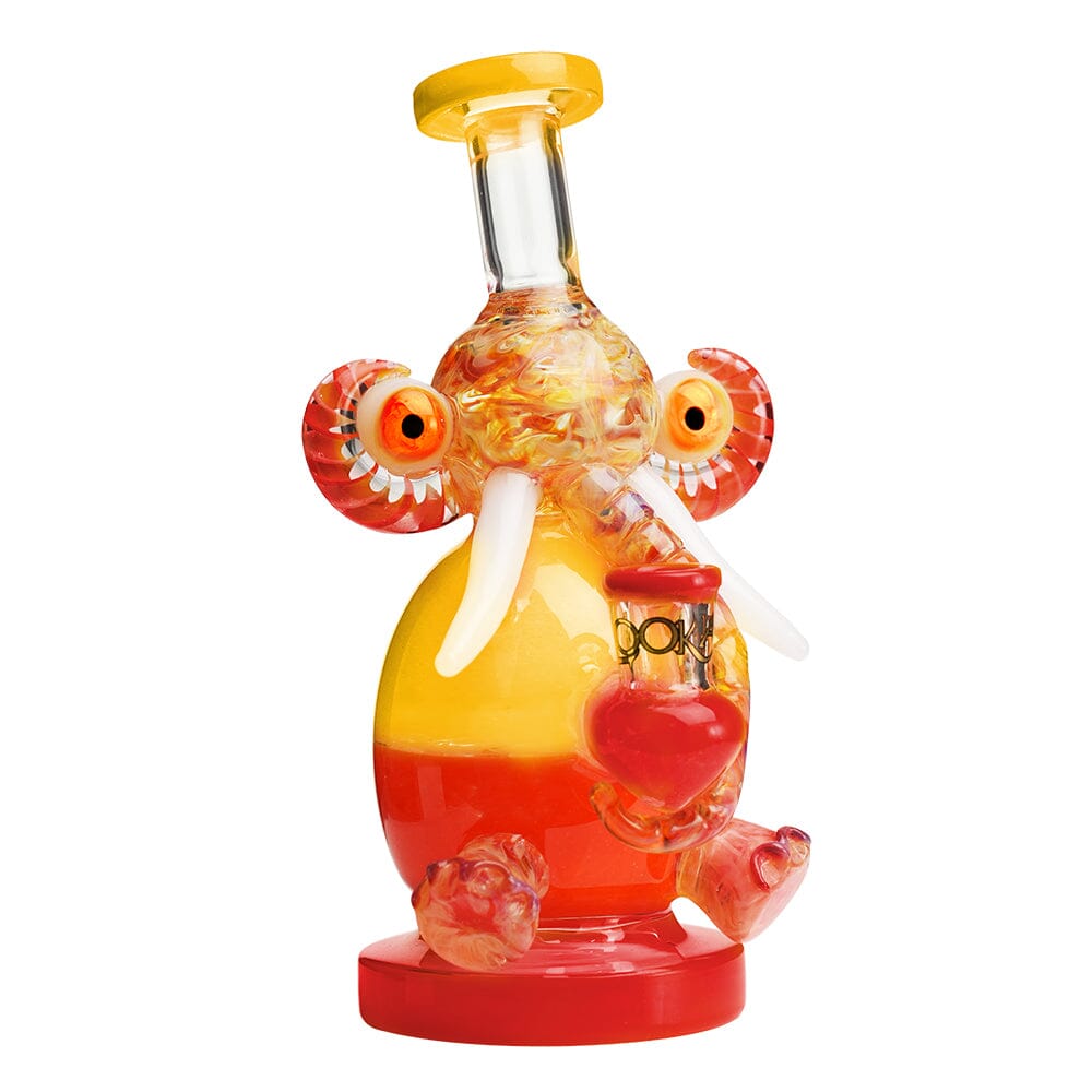 Lookah 8″ Mini Multicolored Elephant Dab Rig (WPC1209) Yellow