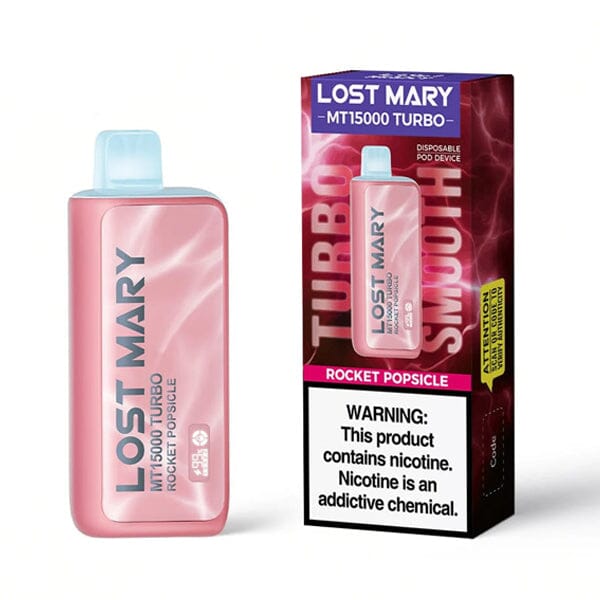 Lost Mary MT15000 Turbo Disposable rocket popsicle with packaging