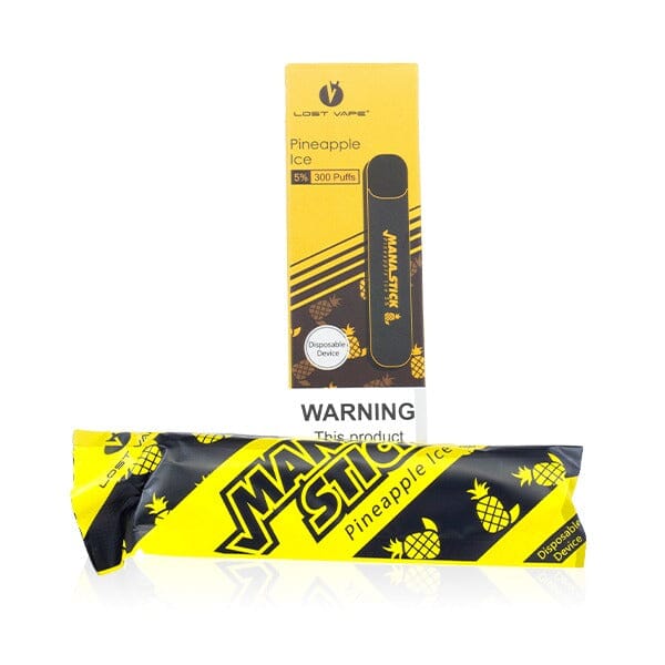 Lost Vape Mana Stick Disposable Ecigs - 300 Puff pineapple ice with packaging