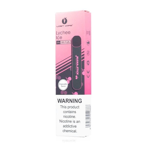 Lost Vape Mana Stick Disposable Ecigs - 300 Puff lychee ice packaging