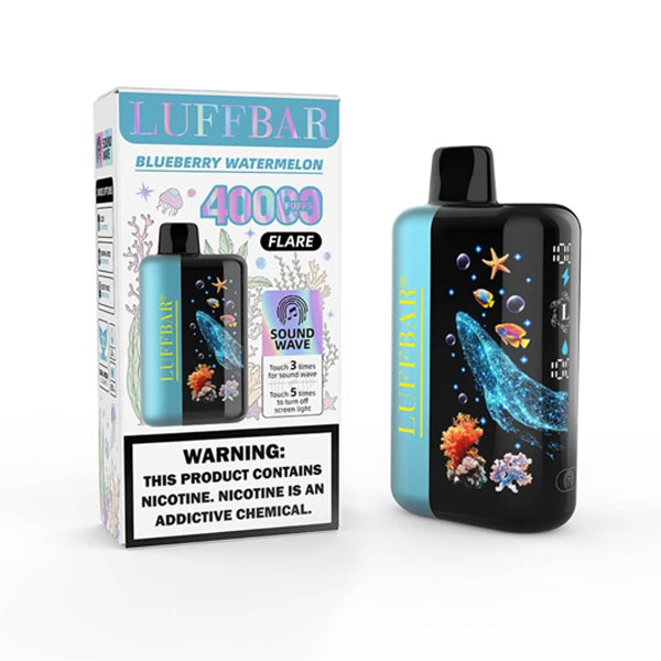 Luffbar Flare 40K Disposable blueberry watermelon with packaging