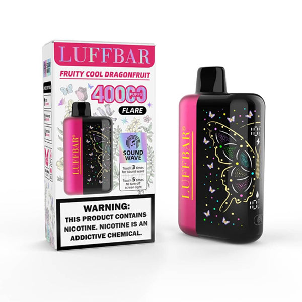 Luffbar Flare 40K Disposable fruity cool dragonfruit with packaging