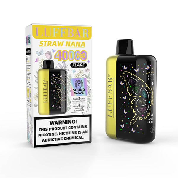 Luffbar Flare 40K Disposable straw nana with packaging