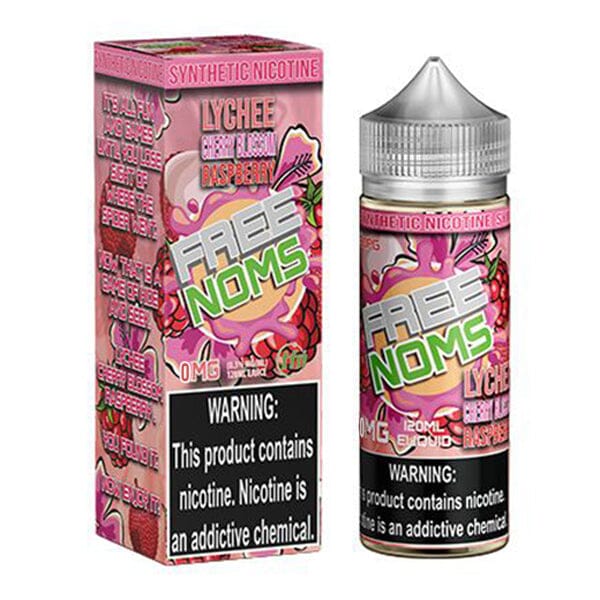 Lychee Cherry Blossom Raspberry by Freenoms E-Liquid 120ml with packaging