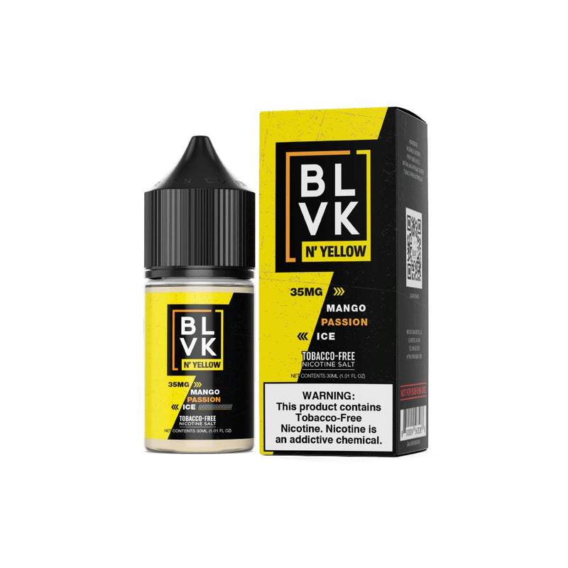 Mango Passion Ice by BLVK N' Yellow Salt 30ml with packaging