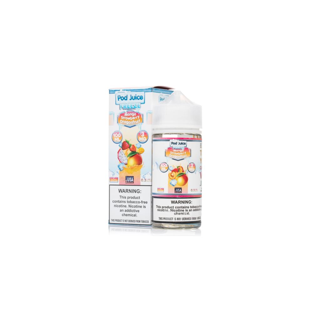 Mango Strawberry Dragonfruit Freeze by Pod Juice TFN Series 100mL with Packaging