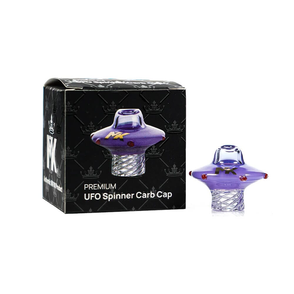 MKGlass MKCC2 UFO Spinner Glass Carb Cap - Purple