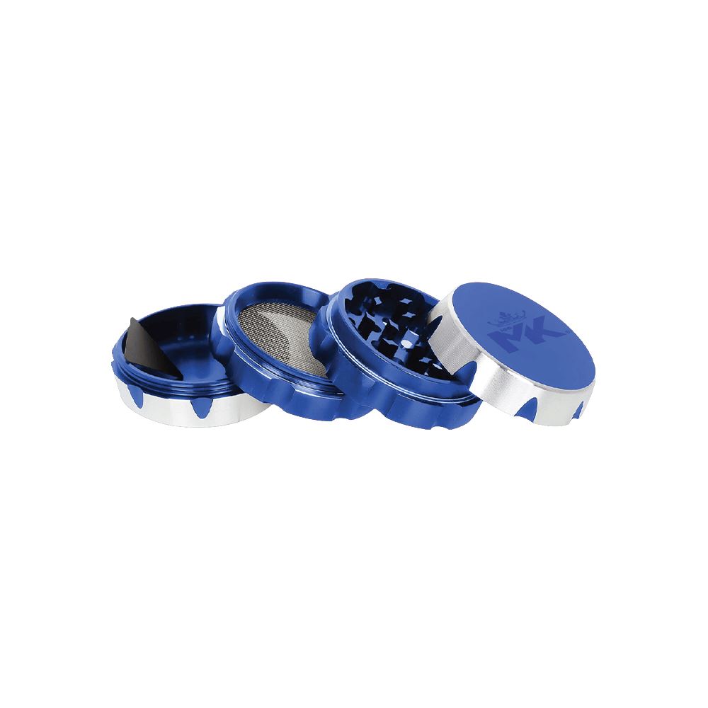 MKGlass MKGR5 Blade 4 Part Premium Grinder Display (6pc Display) Blue