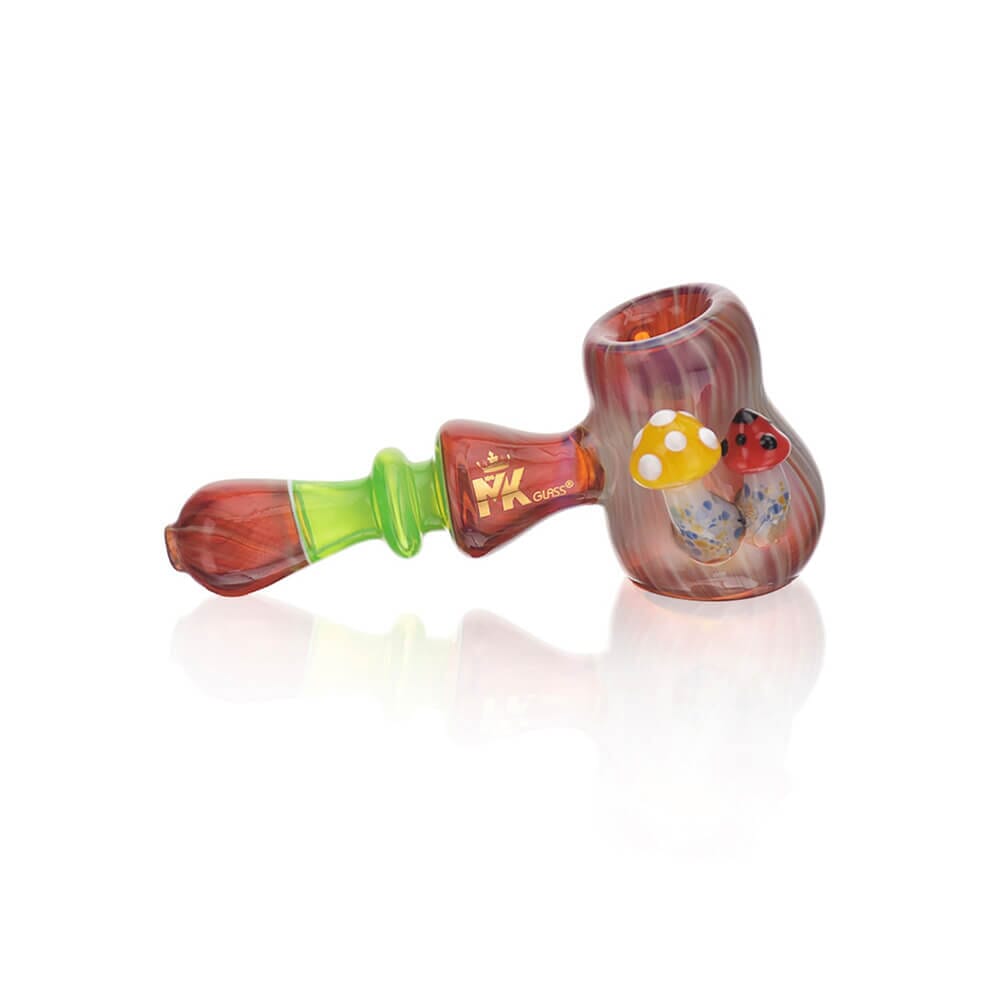 MKGlass MKHnn Shroomz Glass Hand-Pipe - Green