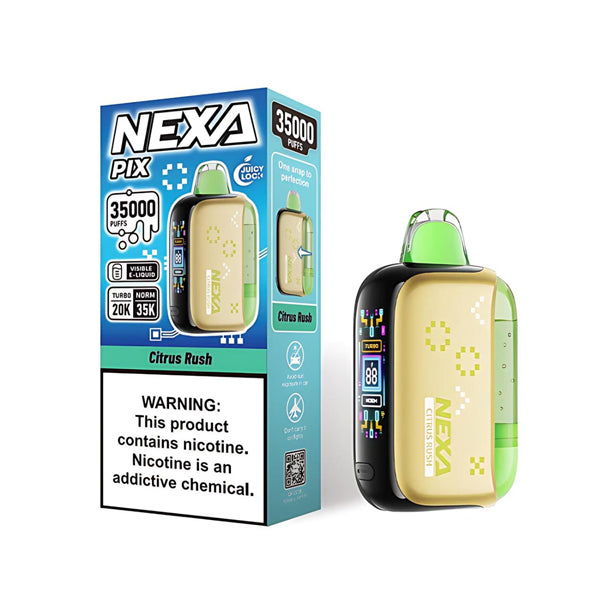 NEXA PIX 35K Disposable citrus rush with packaging