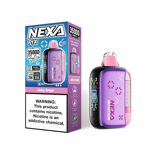 NEXA PIX 35K Disposable juicy grape with packaging