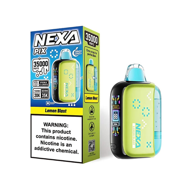 NEXA PIX 35K Disposablev lemon blast with packaging