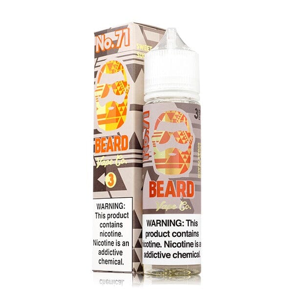 No. 71 Sweet and Sour Sugar Peach by Beard Vape Co 60mL with packaging