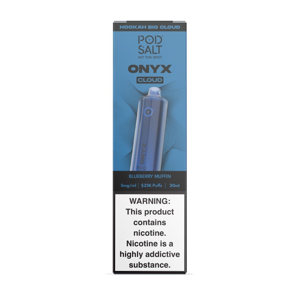 Onyx Cloud 25K Disposable blueberry muffin packaging