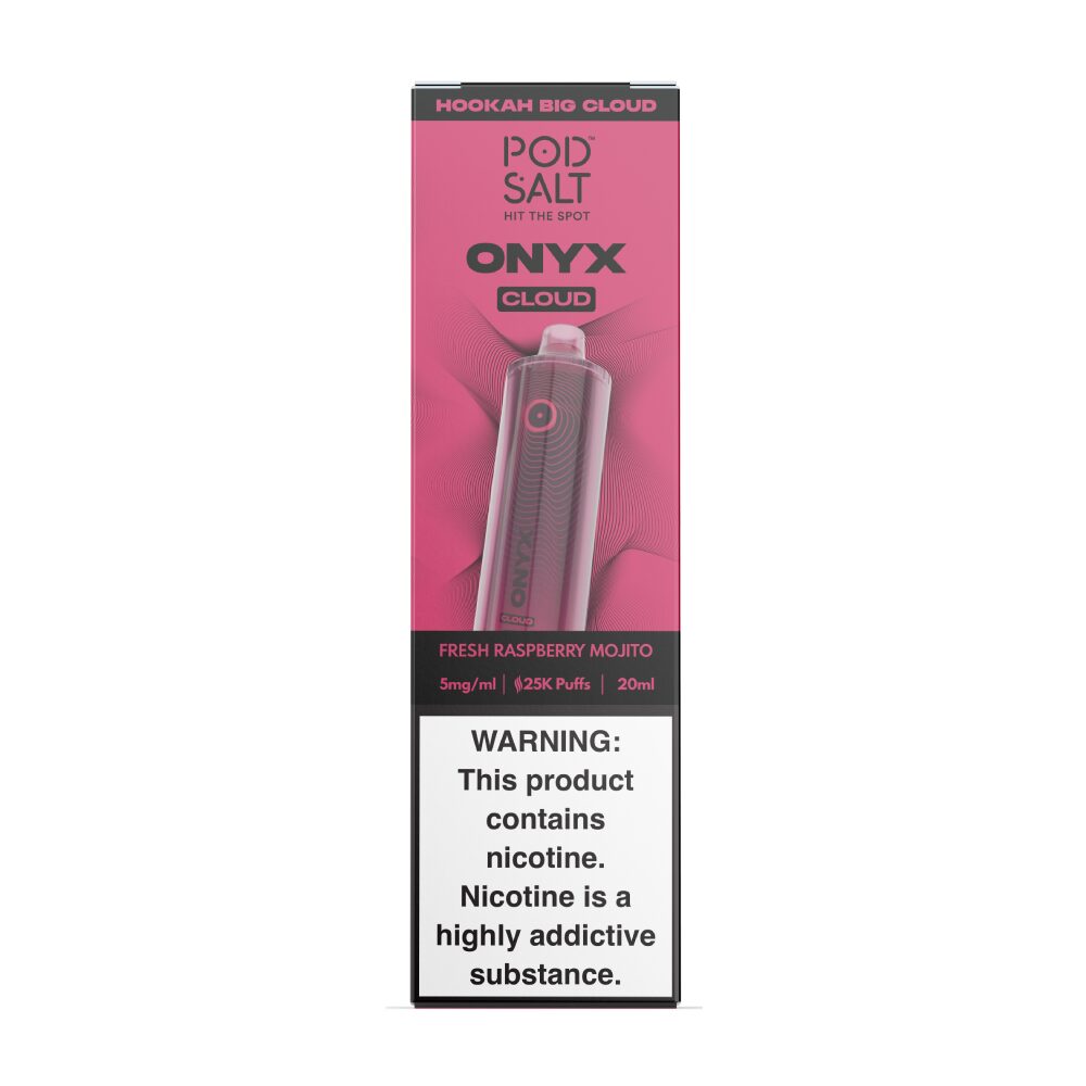 Onyx Cloud 25K Disposable fresh raspberry mojito packaging