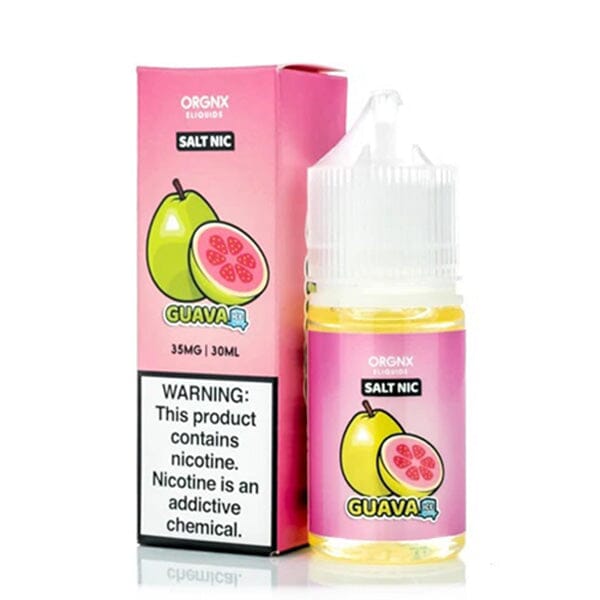 ORGNX Salt eJuice (30mL) guava ice with packaging