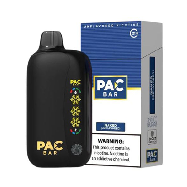 Pac Bar 30K Disposable unflavored naked with packaging