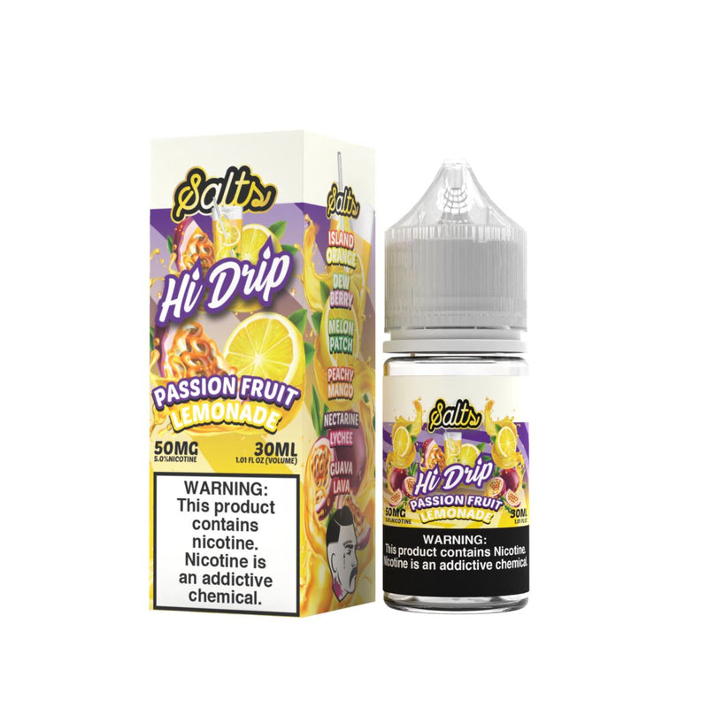 Passionfruit Fruit Lemonade by Hi Drip Salts 30mL 50mg with Packaging