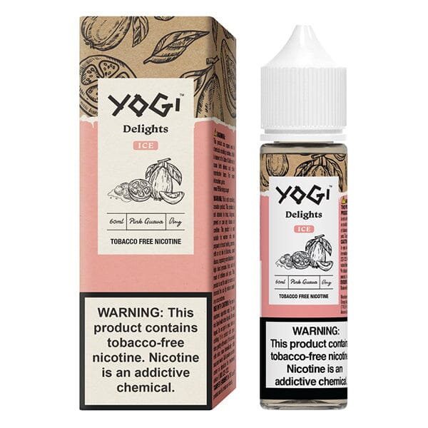 Pink Guava Ice by Yogi Delights Tobacco-Free Nicotine 60ml with packaging