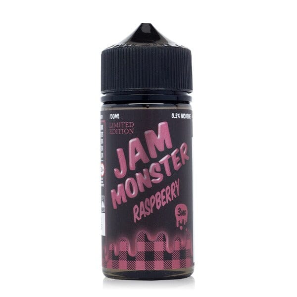  Raspberry by Jam Monster E-Liquid with packaging