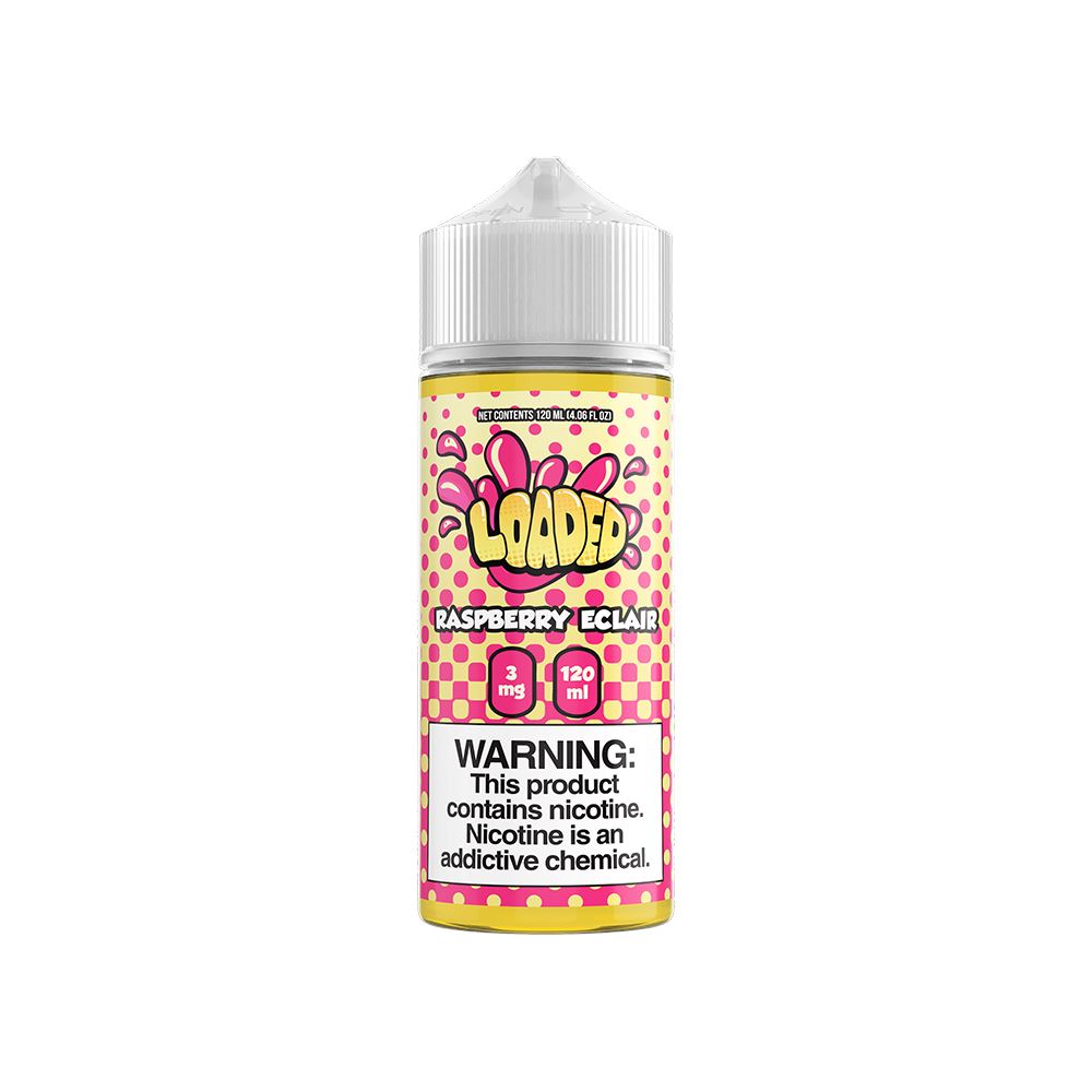 Raspberry Éclair by Loaded E-Juice 120ml bottle