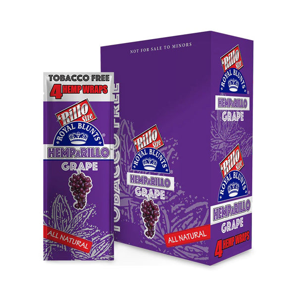 Royal Blunts Hemparillo All Natural grape with packaging