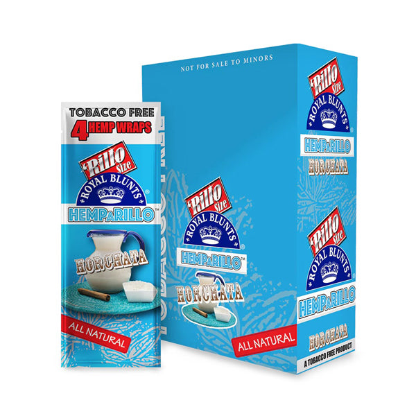Royal Blunts Hemparillo All Natural horchata with packaging